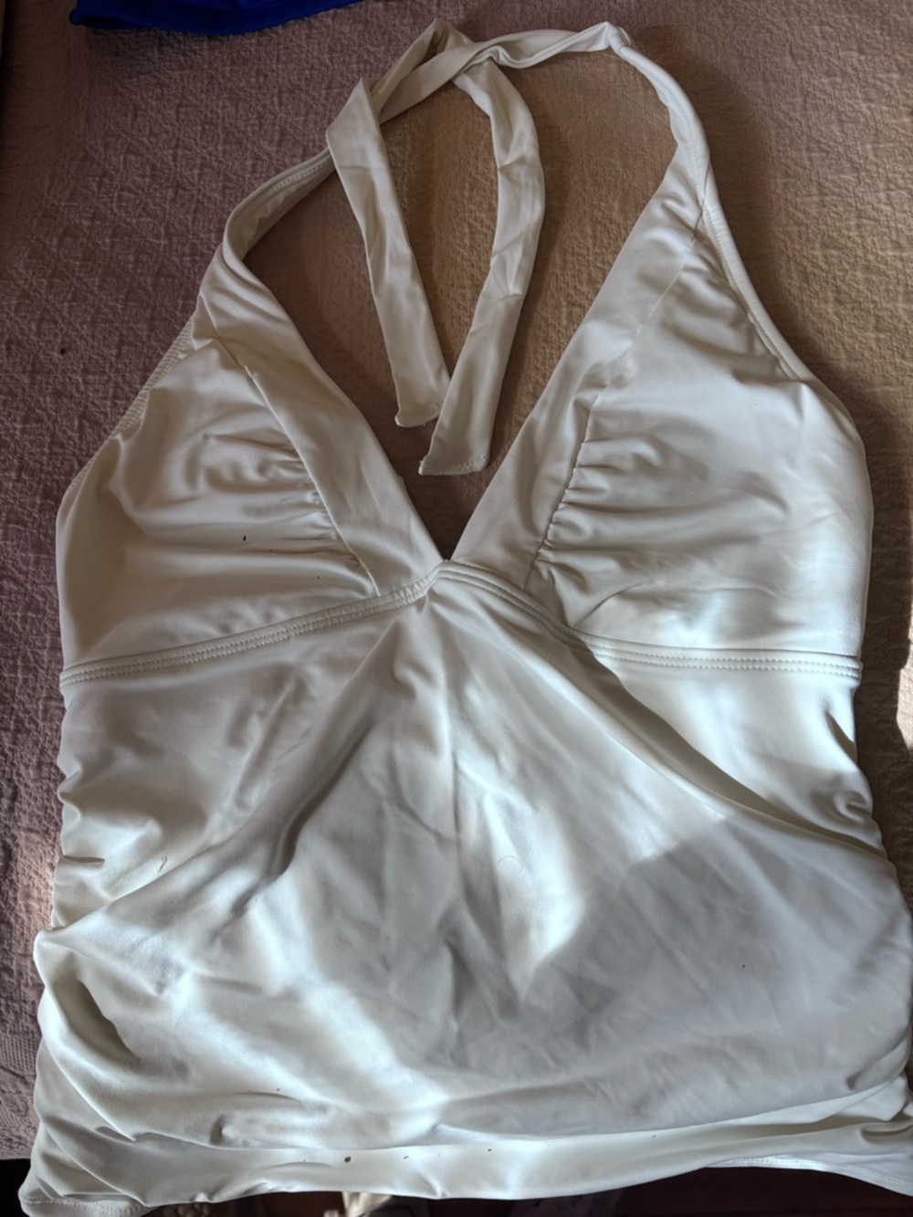 Athleta White Tankini Top